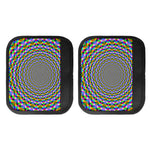 Psychedelic Web Optical Illusion Handle Covers