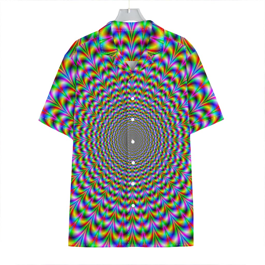 Psychedelic Web Optical Illusion Hawaiian Shirt