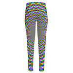 Psychedelic Web Optical Illusion High-Waisted Pocket Leggings