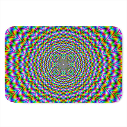 Psychedelic Web Optical Illusion Indoor Door Mat