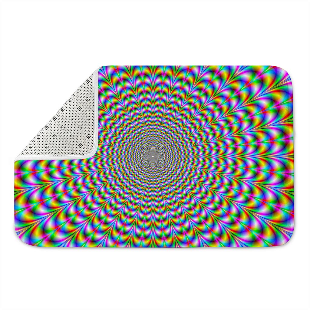 Psychedelic Web Optical Illusion Indoor Door Mat