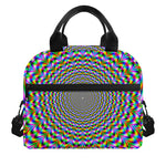 Psychedelic Web Optical Illusion Insulated Lunch Bag