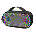 Psychedelic Web Optical Illusion Portable Cooler Travel Case