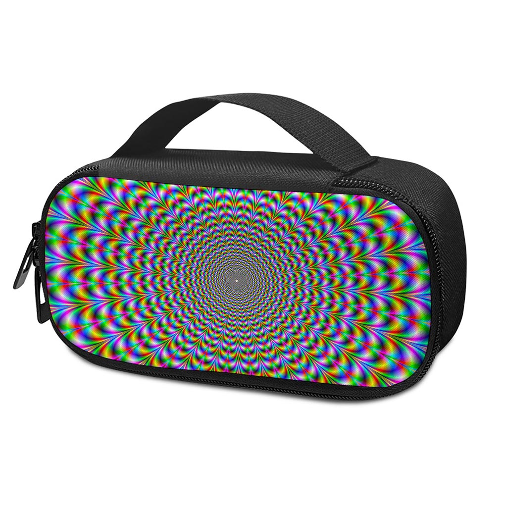 Psychedelic Web Optical Illusion Insulin Cooler Travel Case