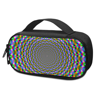 Psychedelic Web Optical Illusion Insulin Cooler Travel Case