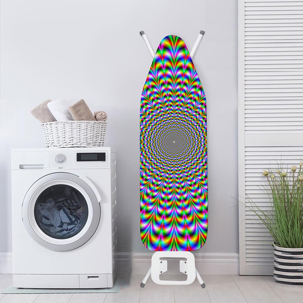 Psychedelic Web Optical Illusion Ironing Board Cover