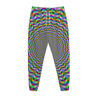 Psychedelic Web Optical Illusion Jogger Pants