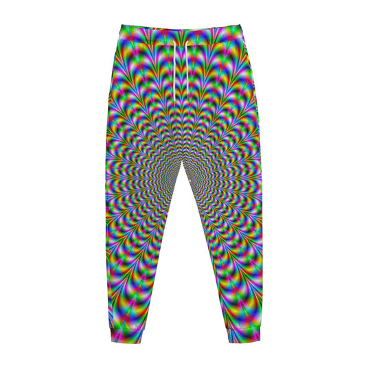 Psychedelic Web Optical Illusion Jogger Pants