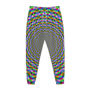 Psychedelic Web Optical Illusion Jogger Pants