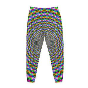 Psychedelic Web Optical Illusion Jogger Pants