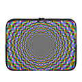Psychedelic Web Optical Illusion Laptop Sleeve