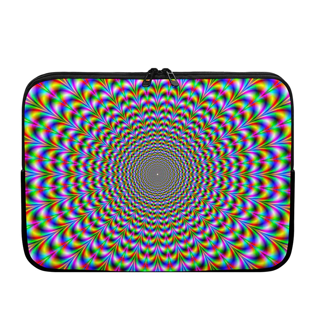 Psychedelic Web Optical Illusion Laptop Sleeve