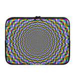 Psychedelic Web Optical Illusion Laptop Sleeve