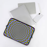 Psychedelic Web Optical Illusion Laptop Sleeve