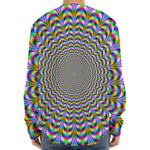 Psychedelic Web Optical Illusion Long Sleeve Baseball Jersey