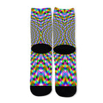 Psychedelic Web Optical Illusion Long Socks