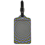 Psychedelic Web Optical Illusion Luggage Tag