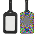 Psychedelic Web Optical Illusion Luggage Tag