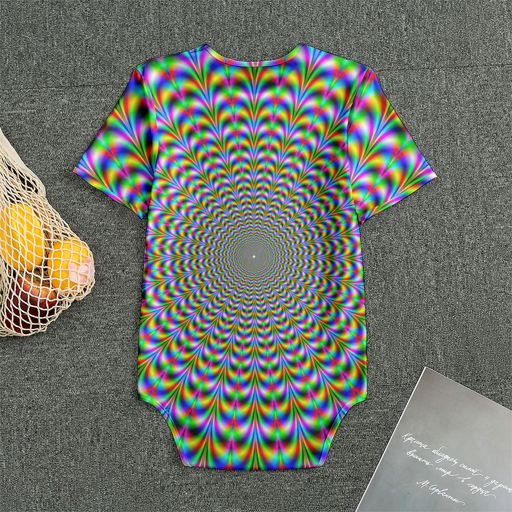 Psychedelic Web Optical Illusion Men's Bodysuit
