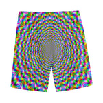 Psychedelic Web Optical Illusion Men's Sports Shorts