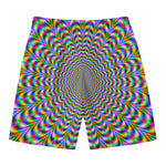 Psychedelic Web Optical Illusion Men's Swim Trunks