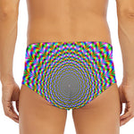 Psychedelic Web Optical Illusion Men's Triangle Swim Briefs