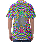 Psychedelic Web Optical Illusion Men's Velvet T-Shirt