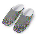 Psychedelic Web Optical Illusion Mesh Casual Shoes