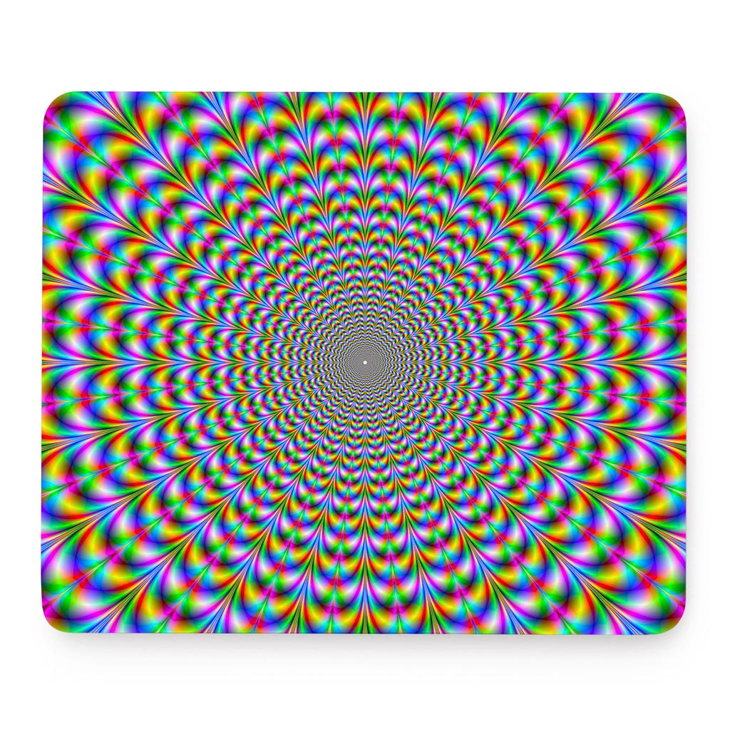 Psychedelic Web Optical Illusion Mouse Pad