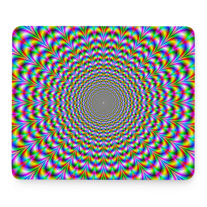 Psychedelic Web Optical Illusion Mouse Pad