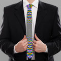 Psychedelic Web Optical Illusion Necktie