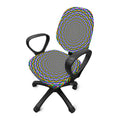 Psychedelic Web Optical Illusion Office Chair Cover