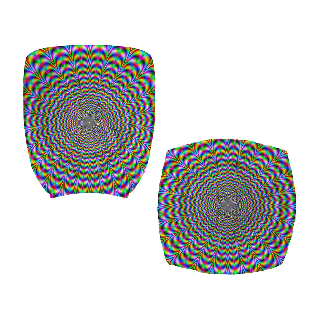 Psychedelic Web Optical Illusion Office Chair Cover