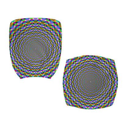 Psychedelic Web Optical Illusion Office Chair Cover