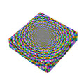 Psychedelic Web Optical Illusion Outdoor Seat Cushion Cover