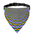 Psychedelic Web Optical Illusion Over The Collar Dog Bandana