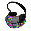 Psychedelic Web Optical Illusion Pet Sling Carrier