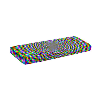 Psychedelic Web Optical Illusion Piano Keyboard Cover