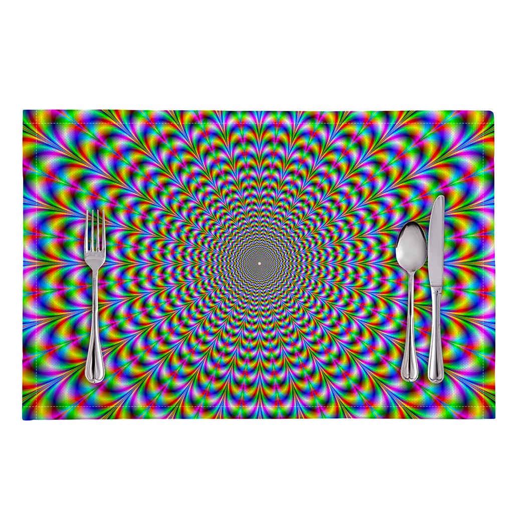 Psychedelic Web Optical Illusion Placemat