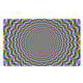 Psychedelic Web Optical Illusion Polyester Doormat