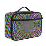 Psychedelic Web Optical Illusion Portable Lunch Bag