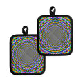 Psychedelic Web Optical Illusion Pot Holders