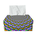 Psychedelic Web Optical Illusion Rectangle Tissue Box Cover