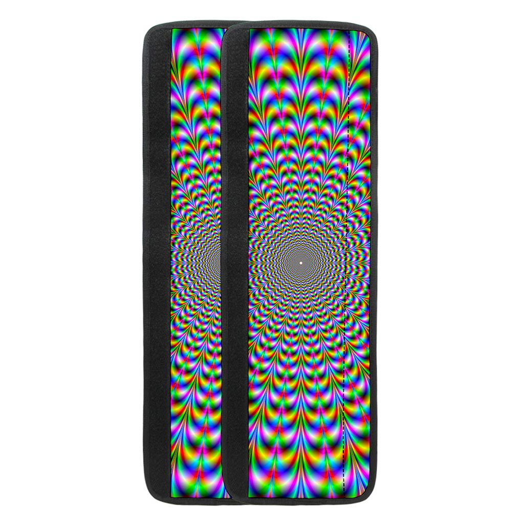 Psychedelic Web Optical Illusion Refrigerator Handle Covers