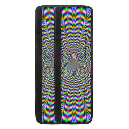 Psychedelic Web Optical Illusion Refrigerator Handle Covers