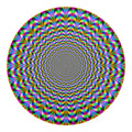 Psychedelic Web Optical Illusion Round Blanket