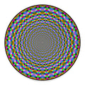 Psychedelic Web Optical Illusion Round Floor Mat