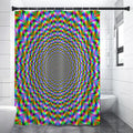 Psychedelic Web Optical Illusion Shower Curtain