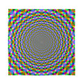 Psychedelic Web Optical Illusion Silk Bandana