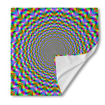Psychedelic Web Optical Illusion Silk Bandana